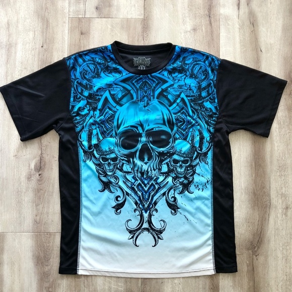 MMA, Elite, Y2K, Skull, Grunge, Mens, T Shirt, Size M, Good Condition - Picture 3 of 5